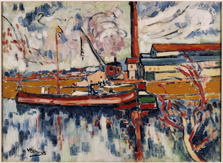 Chatou Maurice de Vlaminck tablo - Dekolata