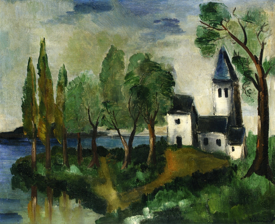 Landscape (1918) Maurice de Vlaminck tablo - Dekolata