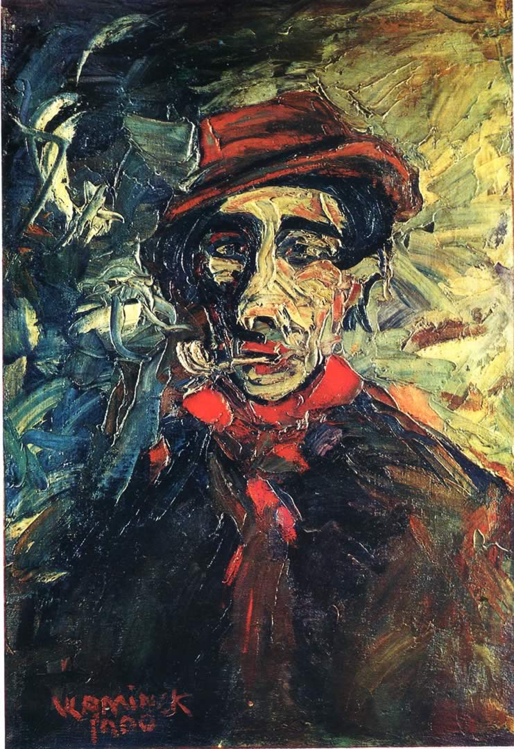 Man Smoking a Pipe (1900) Maurice de Vlaminck tablo - Dekolata