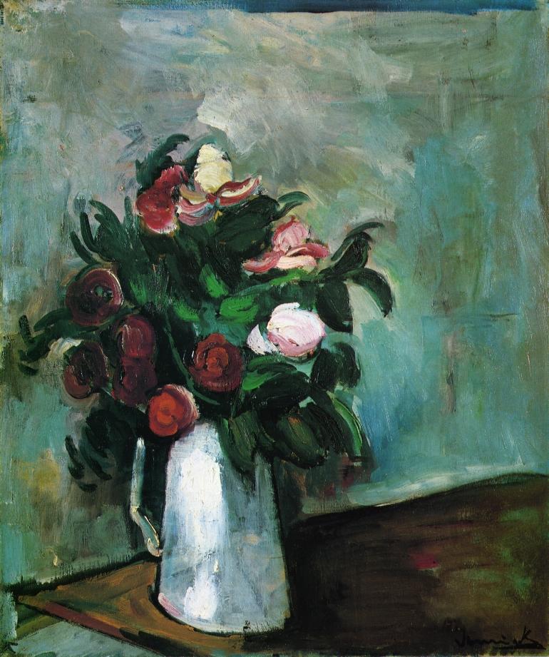 Peonies in a Vase (1909) – Maurice de Vlaminck Tablo