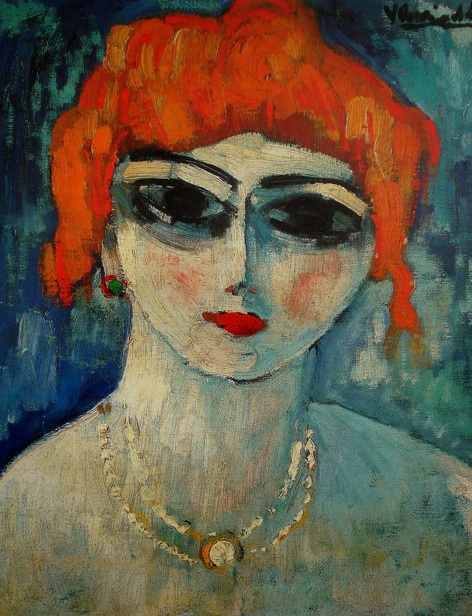 Portrait of a Woman Maurice de Vlaminck tablo - Dekolata