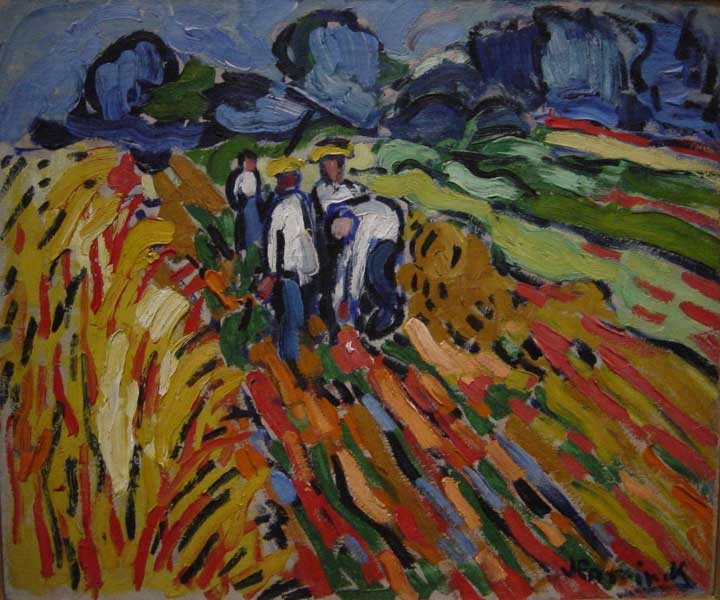 Potatoe Pickers (1907) – Maurice de Vlaminck Tablo