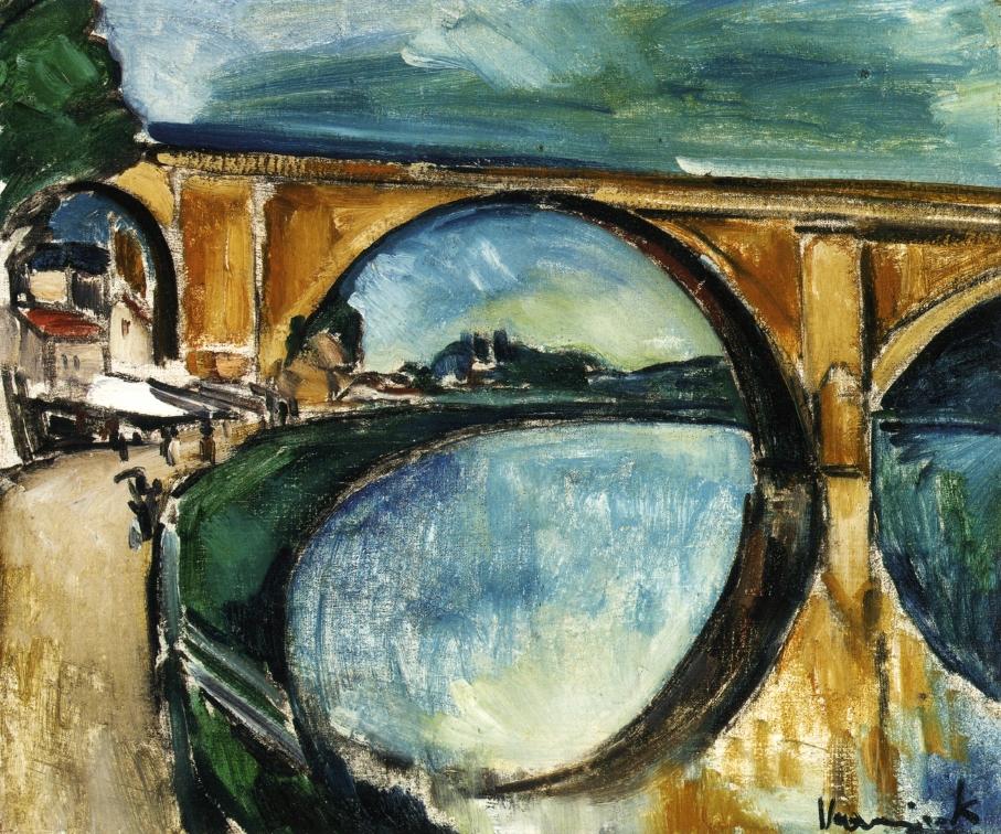 The Aqueduct at Nogent sur Marne (1910) – Maurice de Vlaminck Tablo