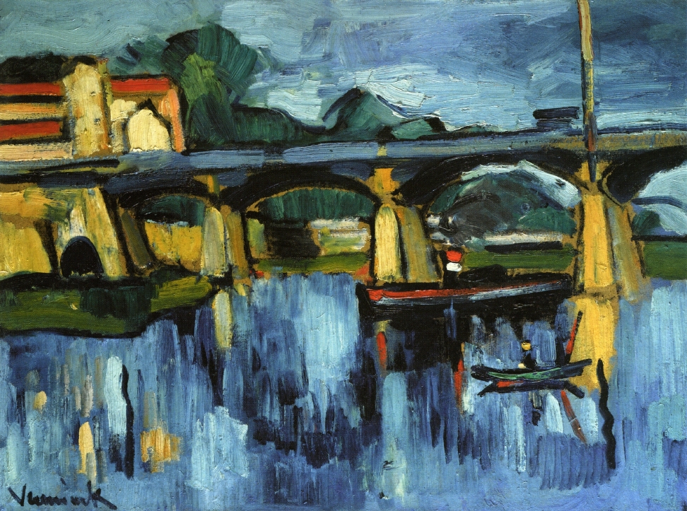 The Bridge at Chatou (1906) Maurice de Vlaminck tablo - Dekolata