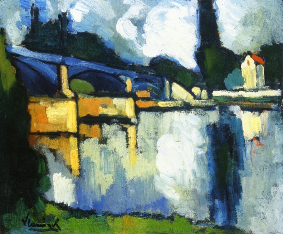 The Bridge at Chatou (1907) Maurice de Vlaminck tablo - Dekolata