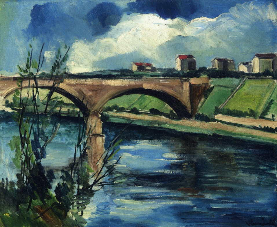 The Bridge at Chatou (1912) Maurice de Vlaminck tablo - Dekolata