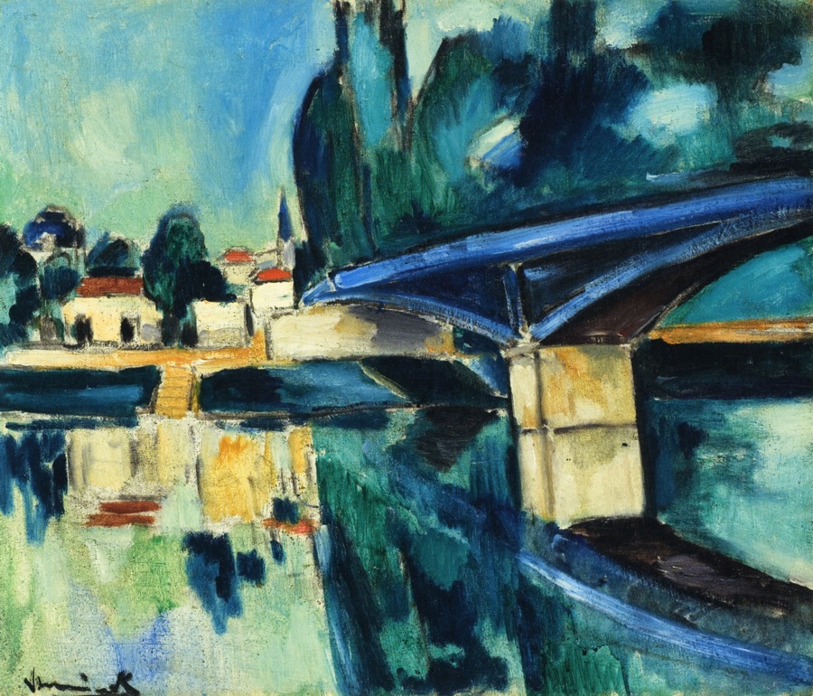 The Bridge at Nogent (1907) Maurice de Vlaminck tablo - Dekolata