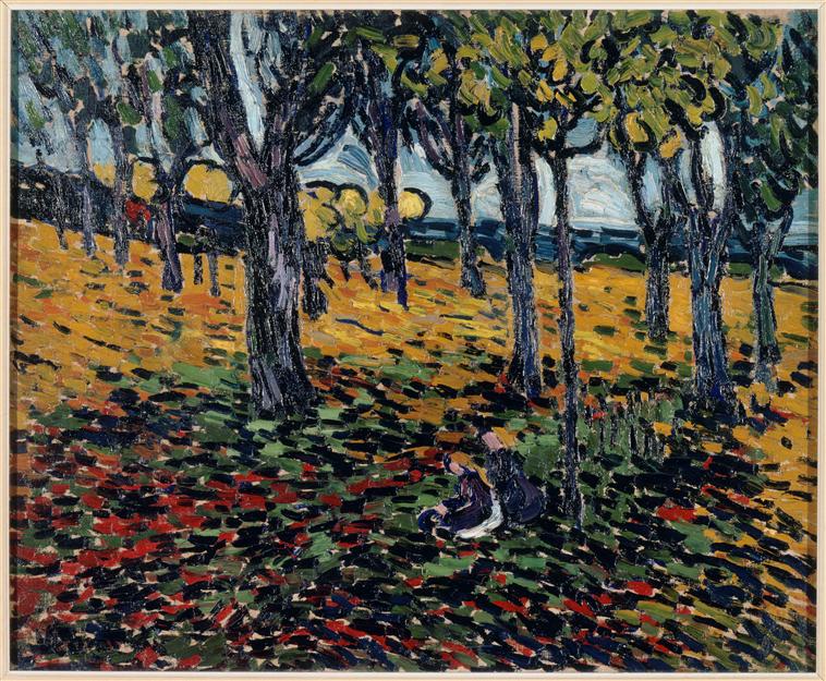 The Chestnut Grove at Chatou Maurice de Vlaminck tablo - Dekolata