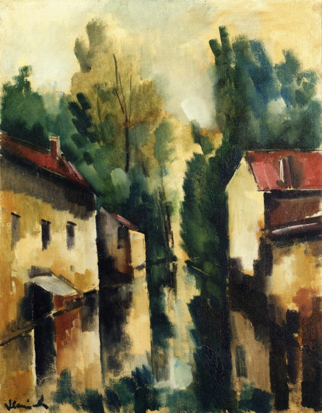 The Flooded Village (1910) Maurice de Vlaminck tablo - Dekolata