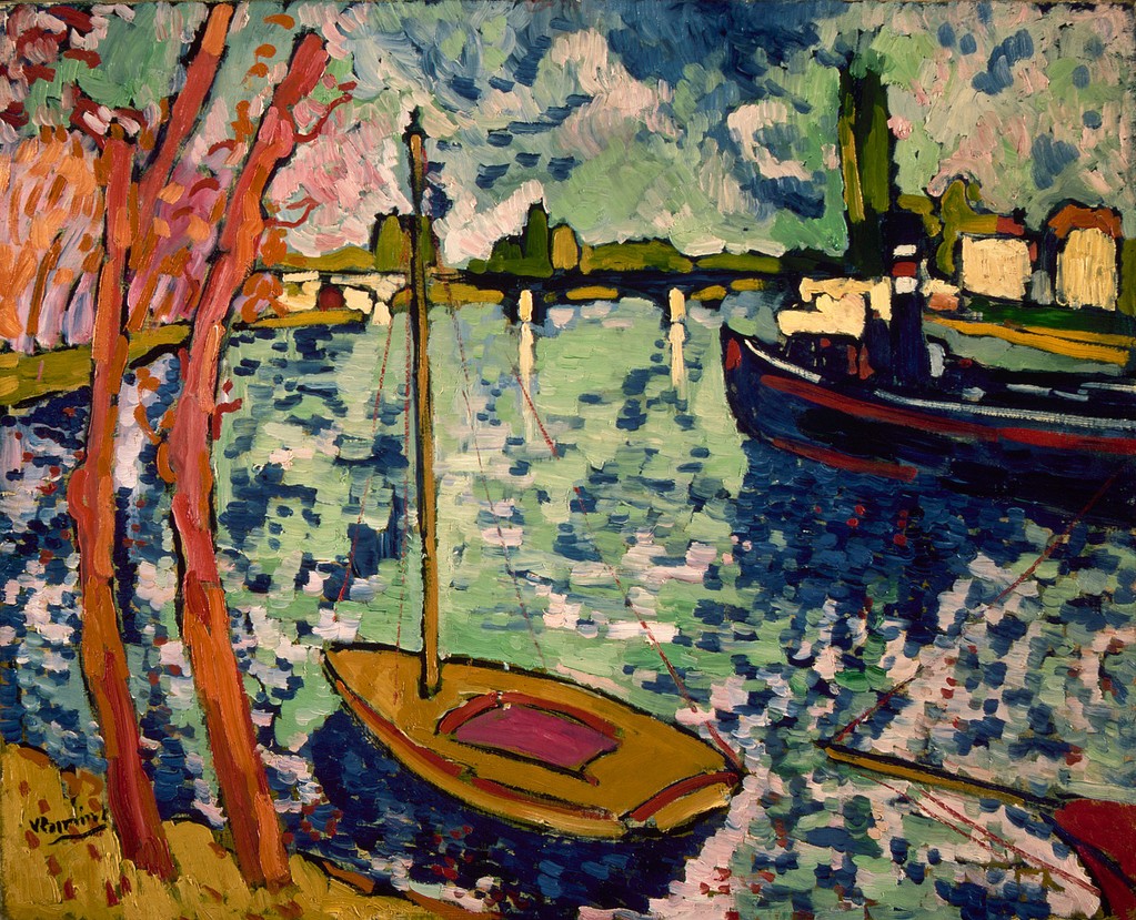 The River Seine at Chatou (1906) Maurice de Vlaminck tablo - Dekolata