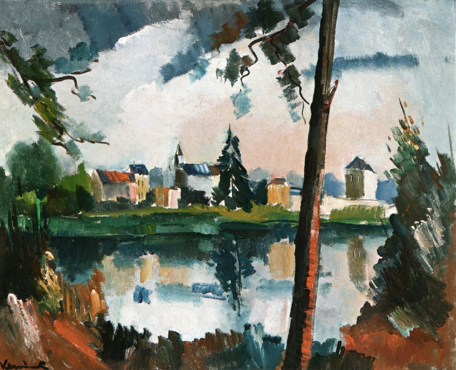 The Seine at Chatou (1909) Maurice de Vlaminck tablo - Dekolata
