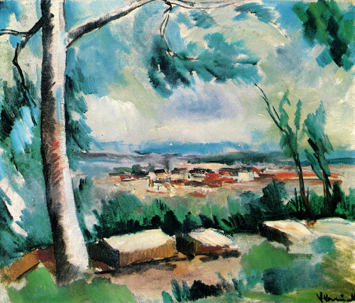 The Village (1912) Maurice de Vlaminck tablo - Dekolata