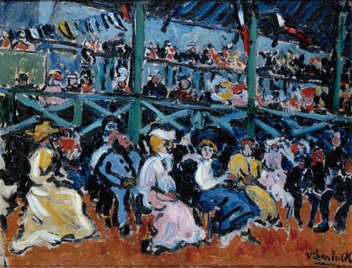 The Weighing Place at Longchamps (1905) Maurice de Vlaminck tablo - Dekolata