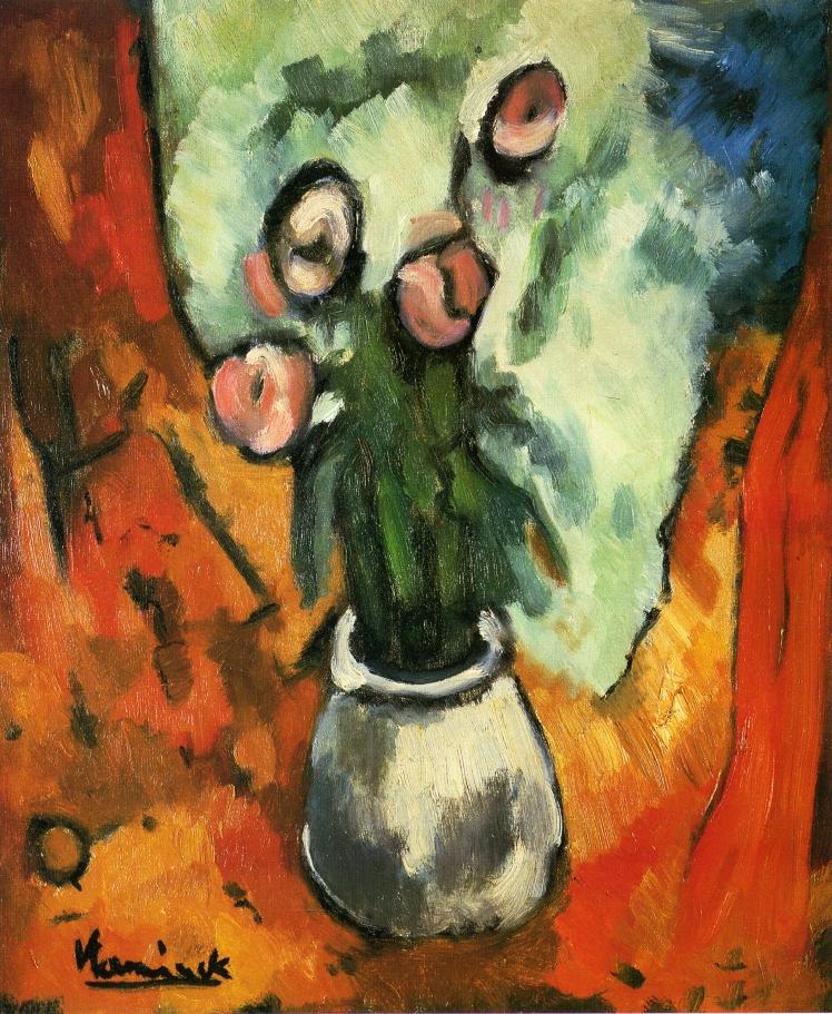 Vase of Flowers (1907) Maurice de Vlaminck tablo - Dekolata