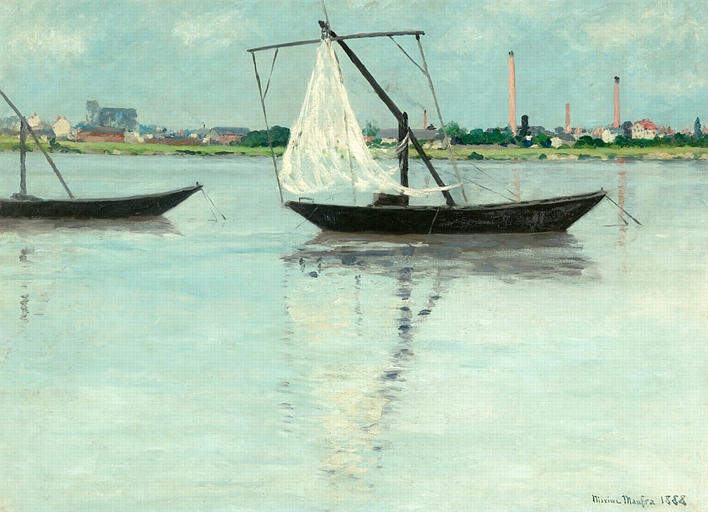 Amont prairie (1888) – Maxime Maufra Tablo