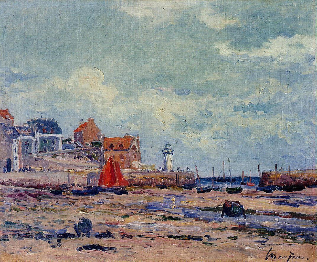At Low Tide Maxime Maufra tablo - Dekolata