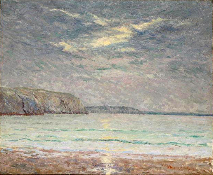 Cliffs at Sunset Maxime Maufra tablo - Dekolata