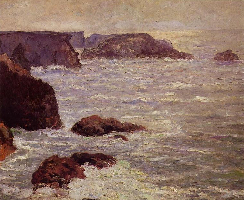 Coast Goulphar (1905) Maxime Maufra tablo - Dekolata