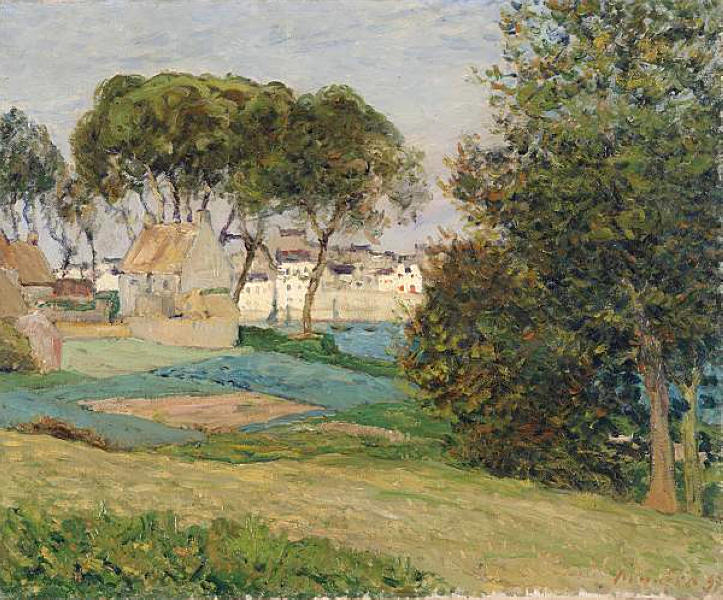 Douarnenez, October landscape (1896) Maxime Maufra tablo - Dekolata