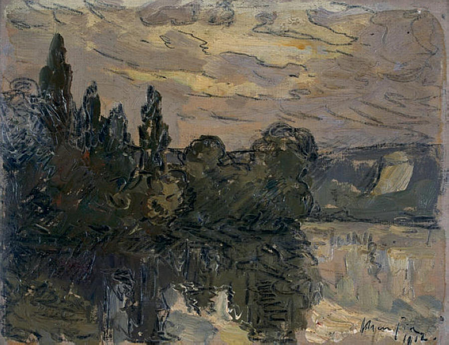 Evening Twilight on the Seine Maxime Maufra tablo - Dekolata