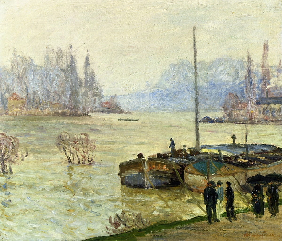 Flood (Joinville le Pont) (1910) Maxime Maufra tablo - Dekolata