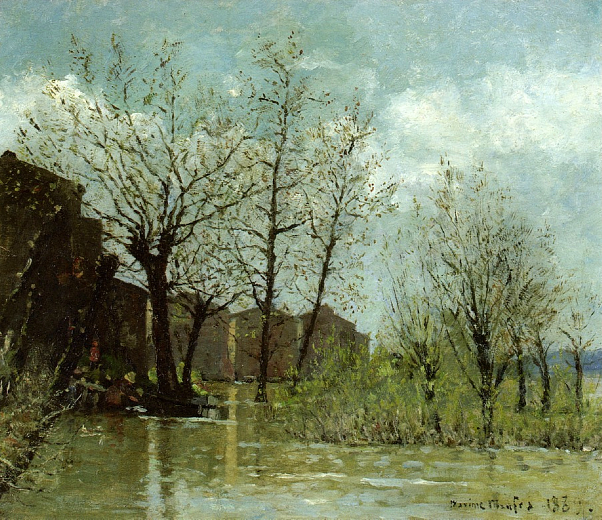 Flood (1889) Maxime Maufra tablo - Dekolata
