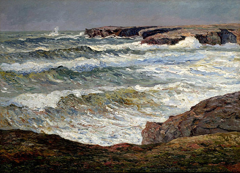 Great Houle Donant Maxime Maufra tablo - Dekolata
