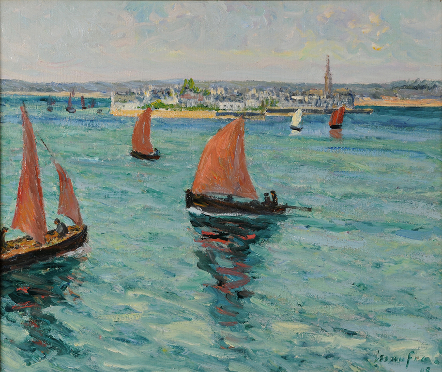 In front of the Isle Tudy Maxime Maufra tablo - Dekolata
