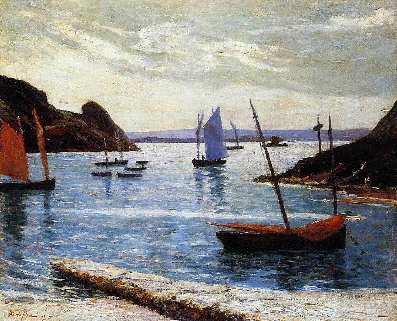 Isle of Brehat (1892) Maxime Maufra tablo - Dekolata
