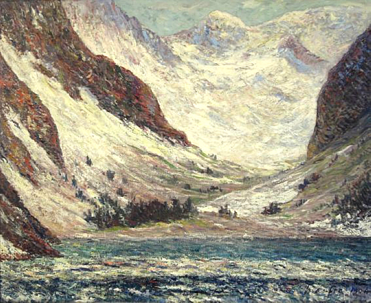 Lake Lovitel (1904) Maxime Maufra tablo - Dekolata