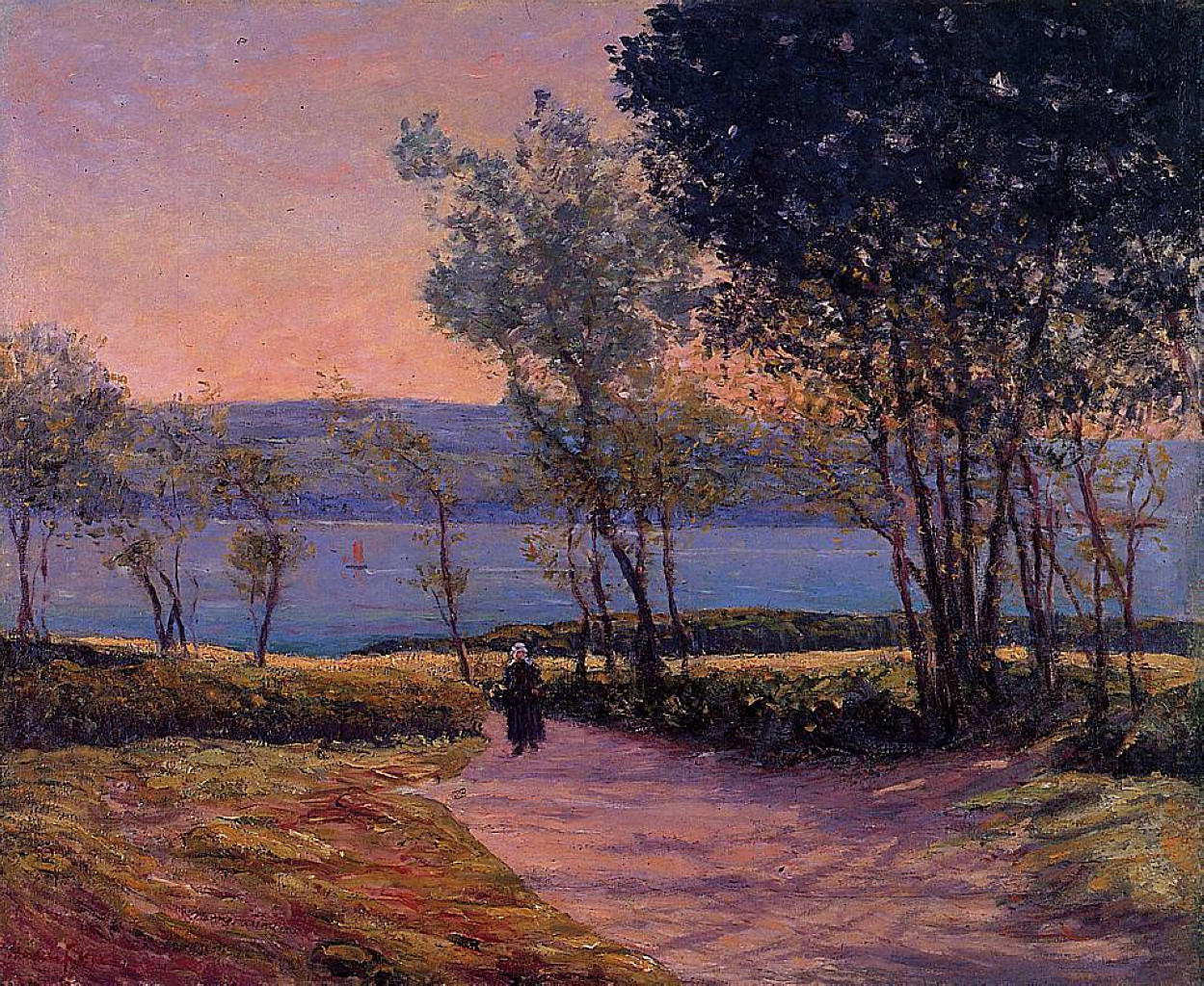 Landscape by the Water (1900) Maxime Maufra tablo - Dekolata