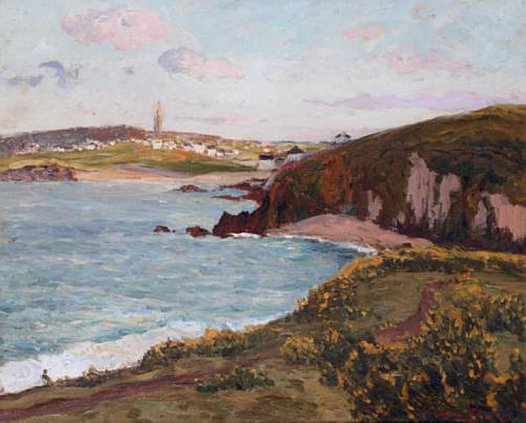 Landscape near Douarnenez (1897) Maxime Maufra tablo - Dekolata