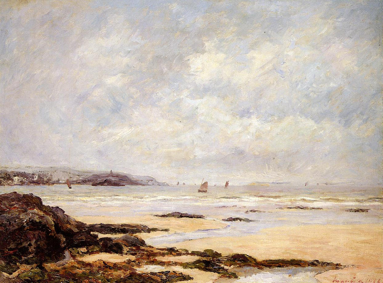 Low Tide at Douarnenez (1908) Maxime Maufra tablo - Dekolata