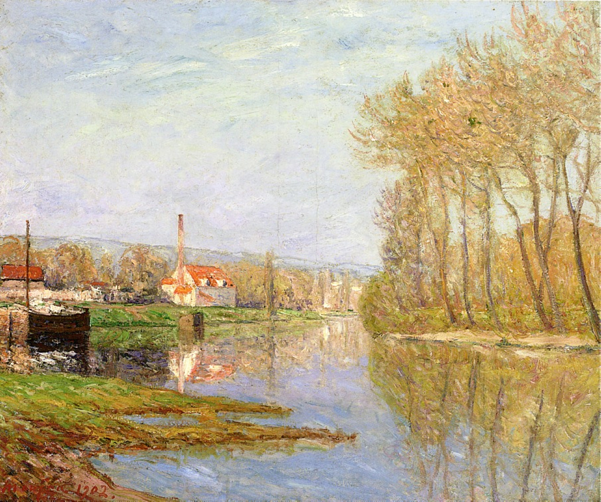 March Sunlight, Port Marly (1902) – Maxime Maufra Tablo