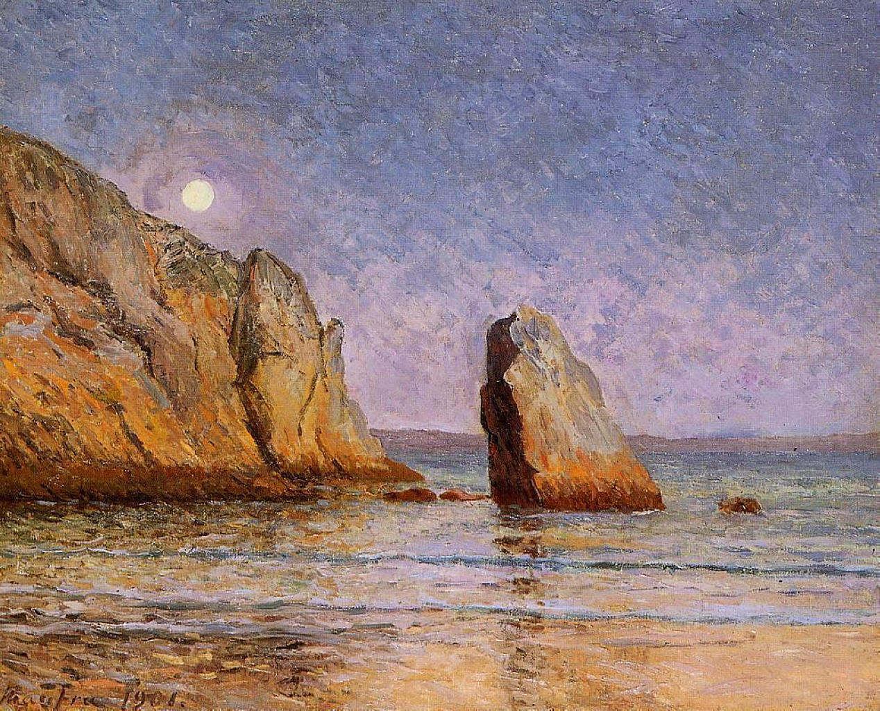 Moonrise (1901) – Maxime Maufra Tablo