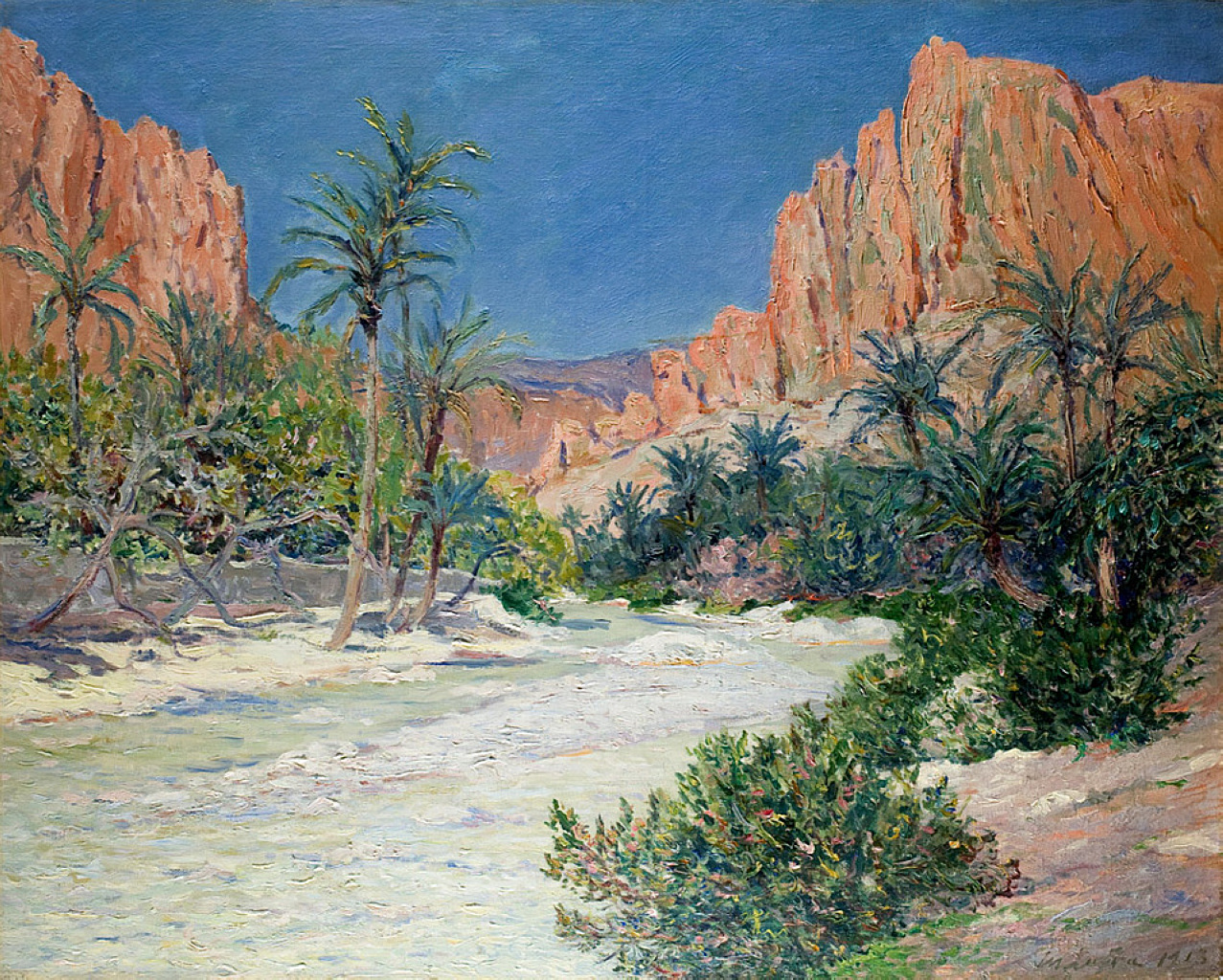 Morning in the Oasis of Alkantra (1913) Maxime Maufra tablo - Dekolata