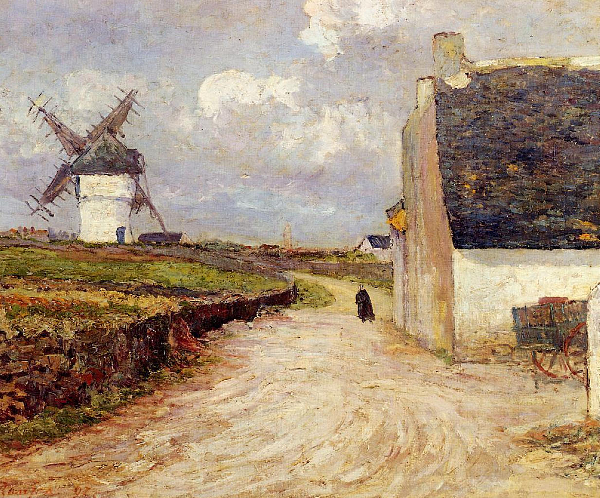 Near the Mill (1897) Maxime Maufra tablo - Dekolata