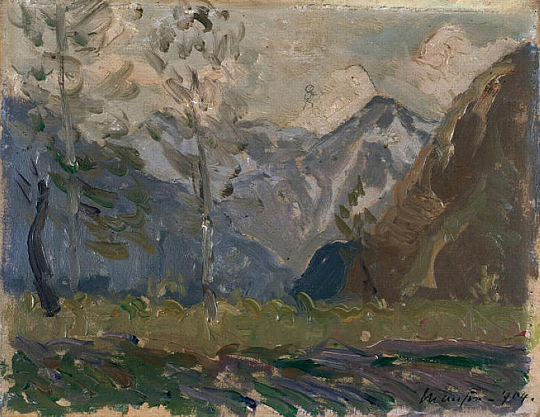 Study of mountains (1904) Maxime Maufra tablo - Dekolata