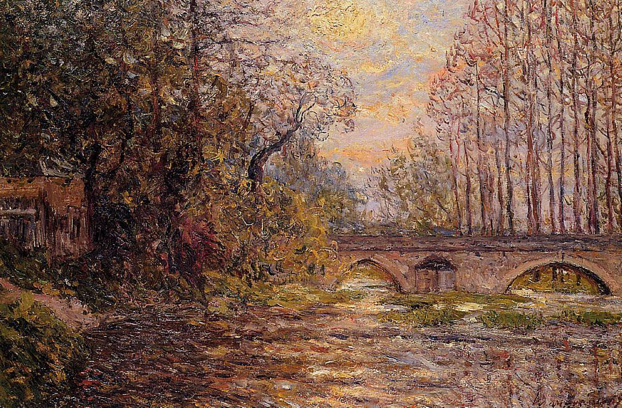 Sunset on the Loire (1907) Maxime Maufra tablo - Dekolata