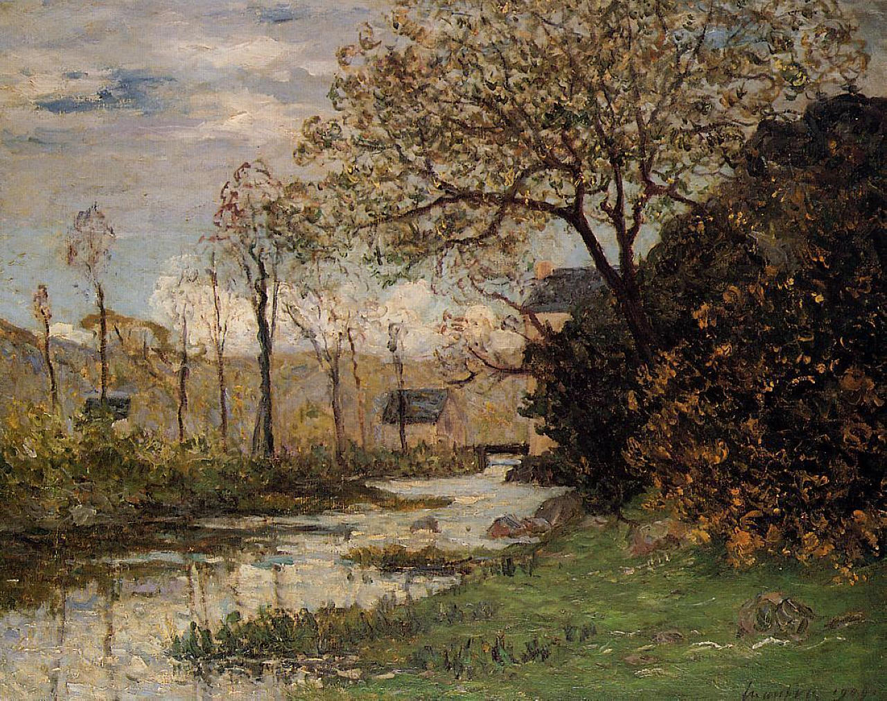 The Auray River (1909) Maxime Maufra tablo - Dekolata