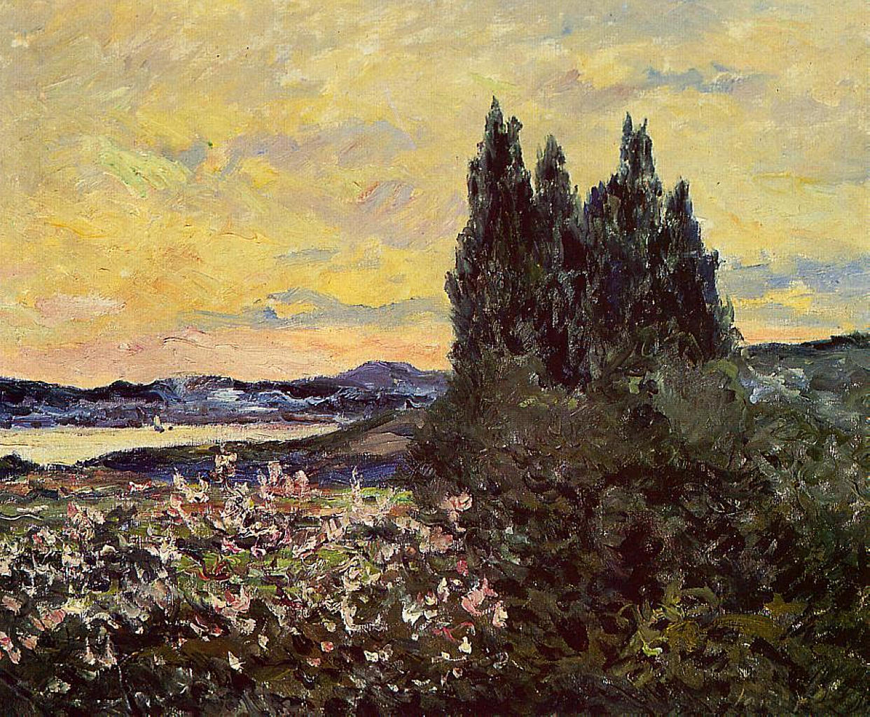 The Bay of Saint Tropez Maxime Maufra tablo - Dekolata