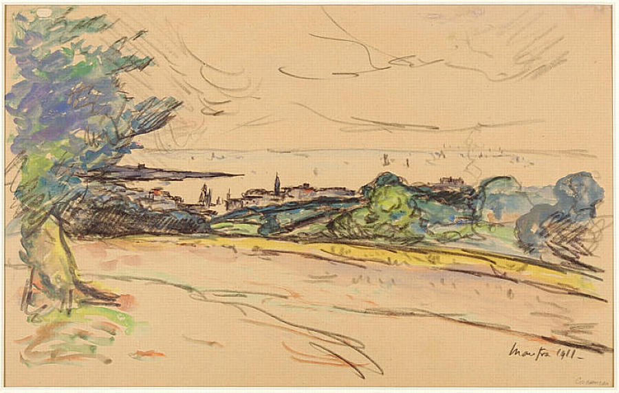 The Bay of in Concarneau (1911) Maxime Maufra tablo - Dekolata