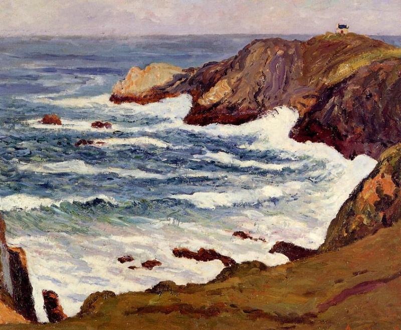 The Cove at Cape Suzon (1898) Maxime Maufra tablo - Dekolata