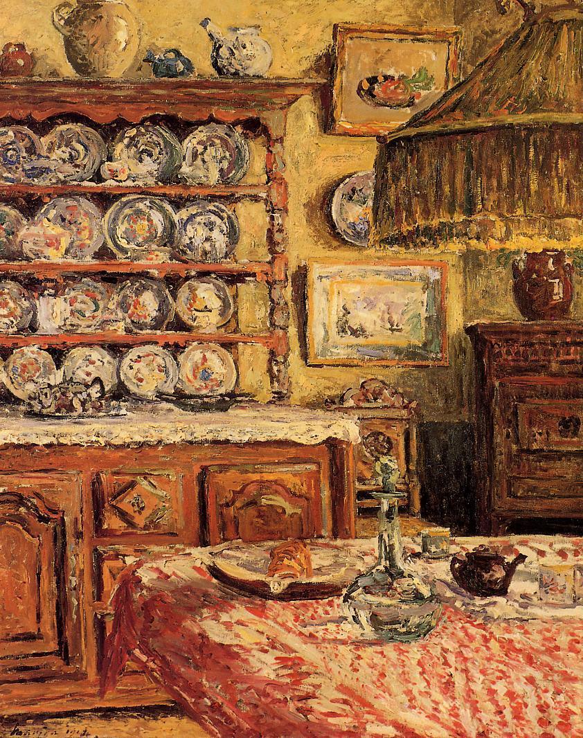 The Dining Room after Lunch (1914) Maxime Maufra tablo - Dekolata