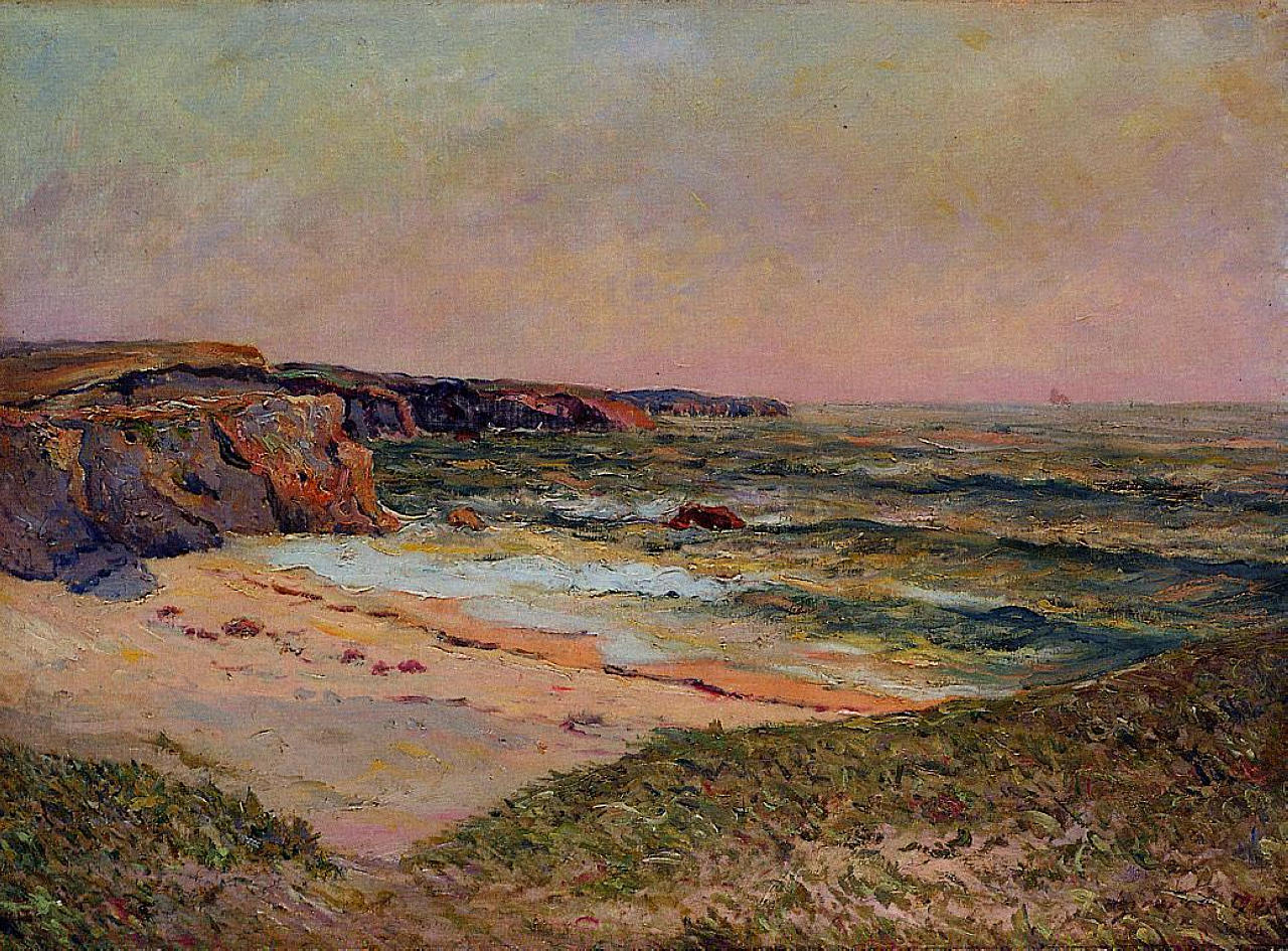 The Dunes of Port Blanc near Ile de Quiberon (1908) Maxime Maufra tablo - Dekolata