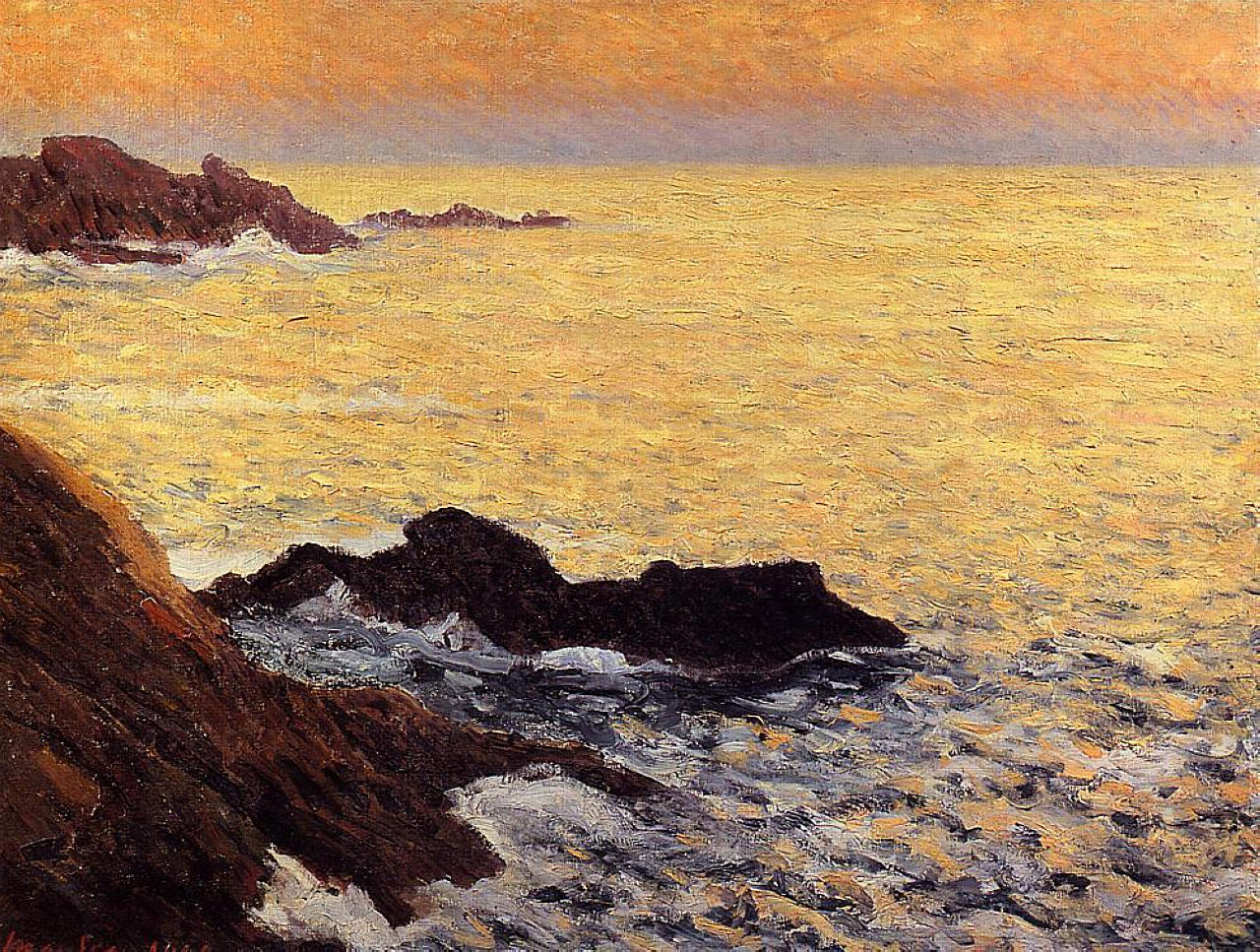 The Golden Sea Quiberon (1900) Maxime Maufra tablo - Dekolata