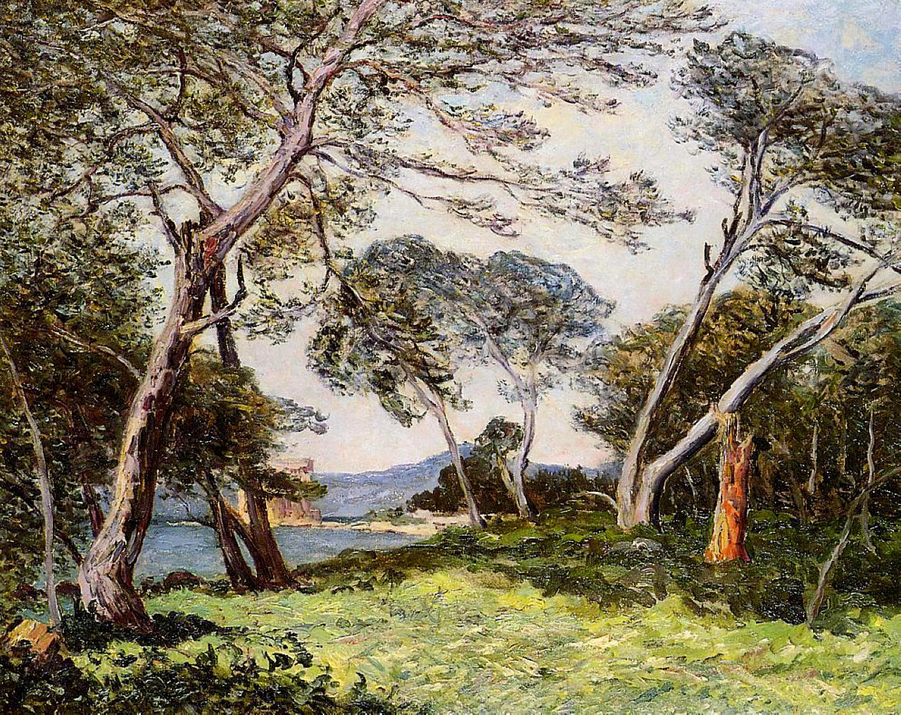 The Pines of the Ile St. Morah (1912) – Maxime Maufra Tablo