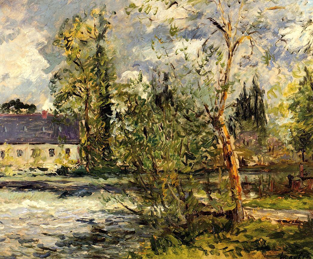 The Ponce Paper Factory on the Edge of the Sathe Woods (1918) Maxime Maufra tablo - Dekolata