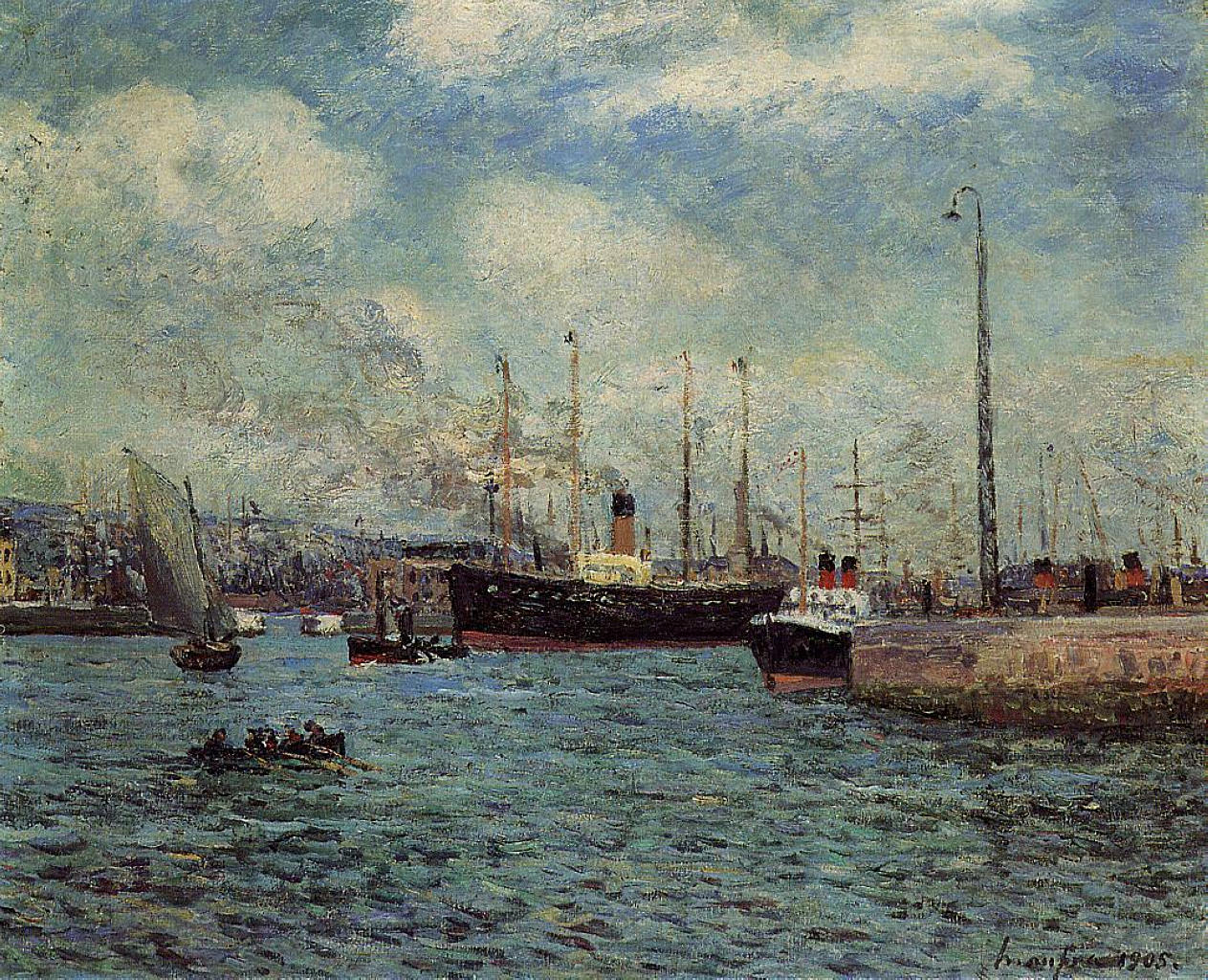 The Port of Havre (1905) Maxime Maufra tablo - Dekolata