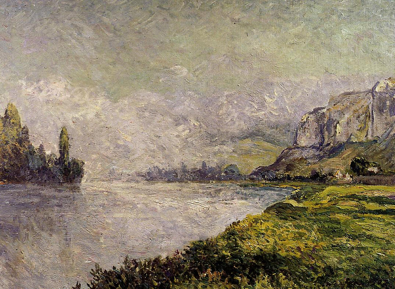The Retreating Fog, Morning, Les Andelys (1902) Maxime Maufra tablo - Dekolata